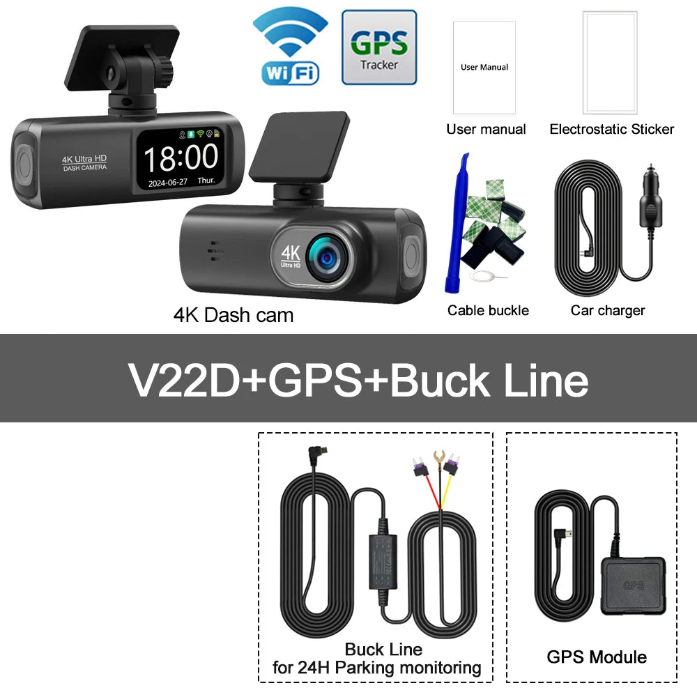 🛰️ 4K GPS Dash Cam