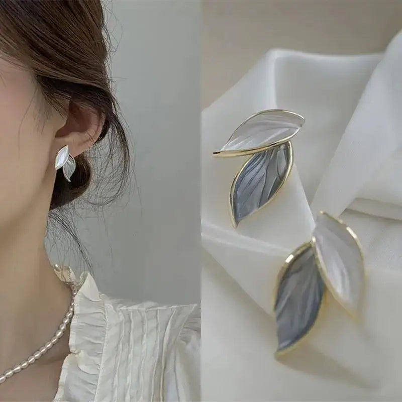 Zircon Pearl Tassel Earrings