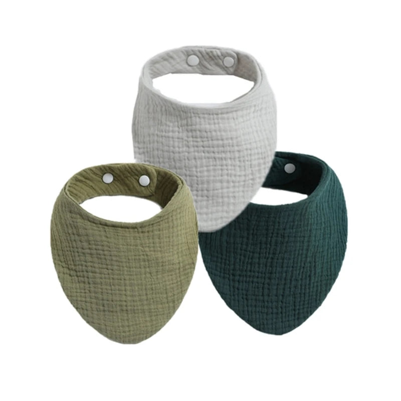Muslin Baby Bibs & Face Cloths Set