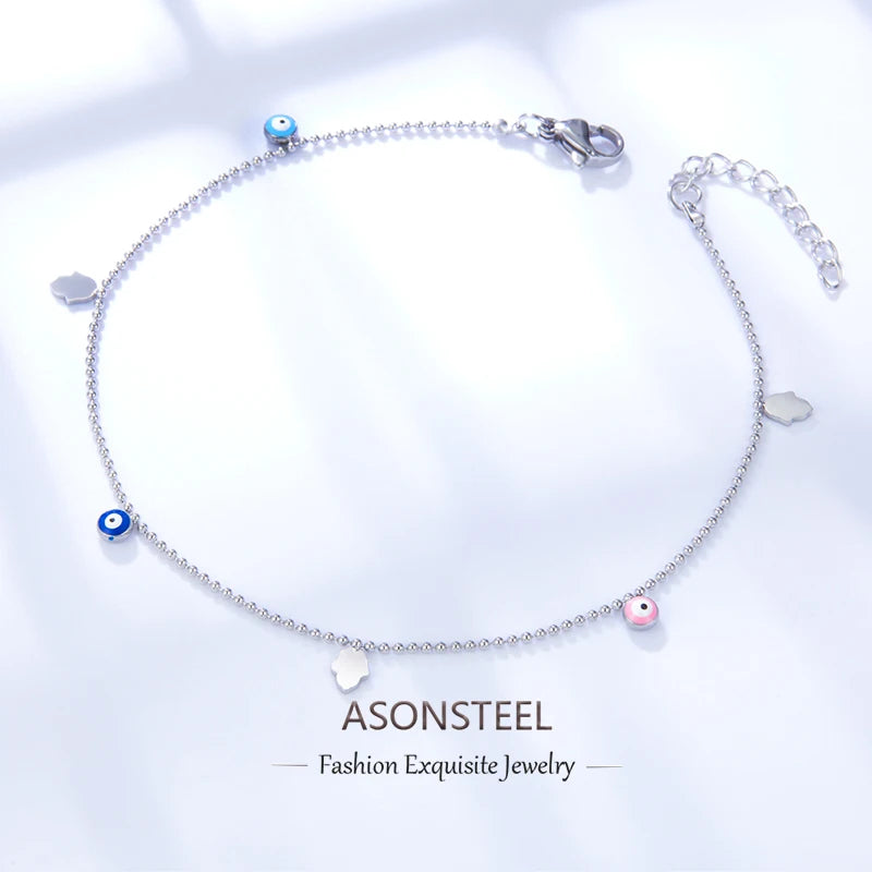Turkish Evil Eye Beaded Anklet