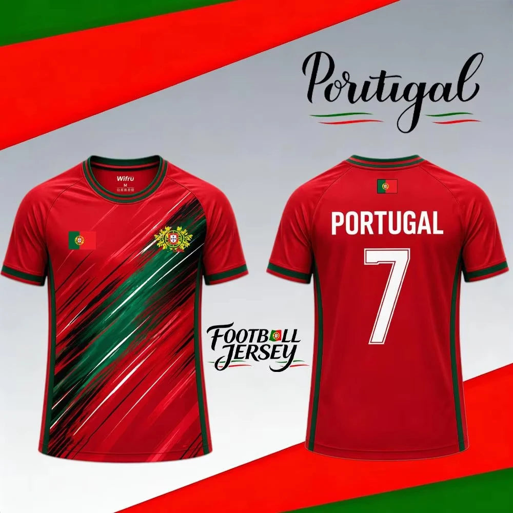 Portugal Flag Sports T-Shirt