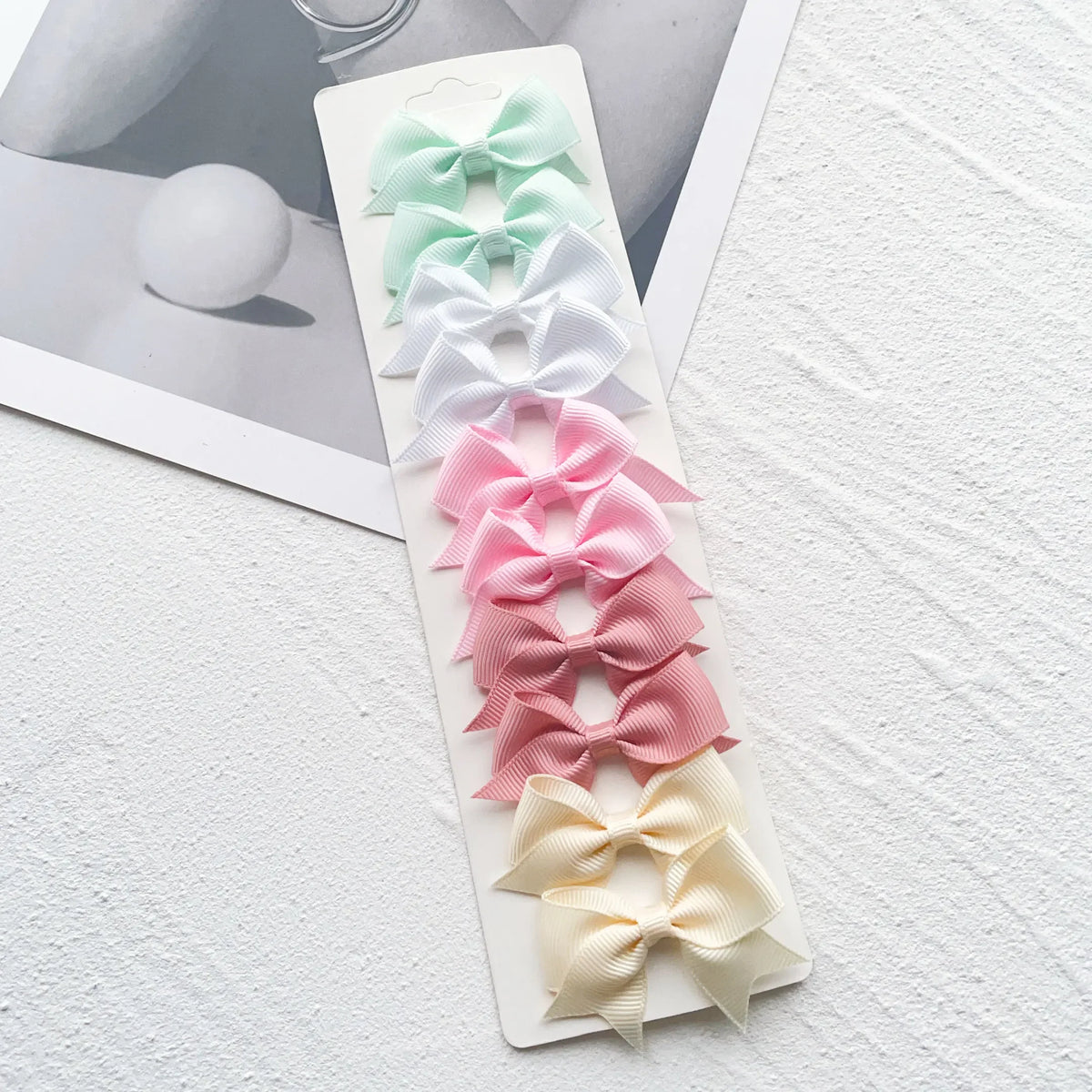 Girls Hair Bow Clips – 10 Pcs