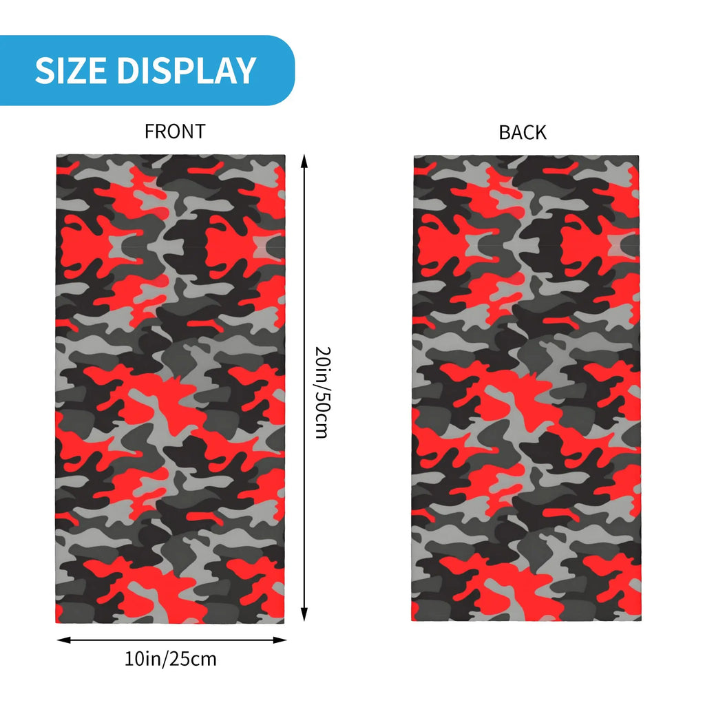 Red Camo Neck Gaiter