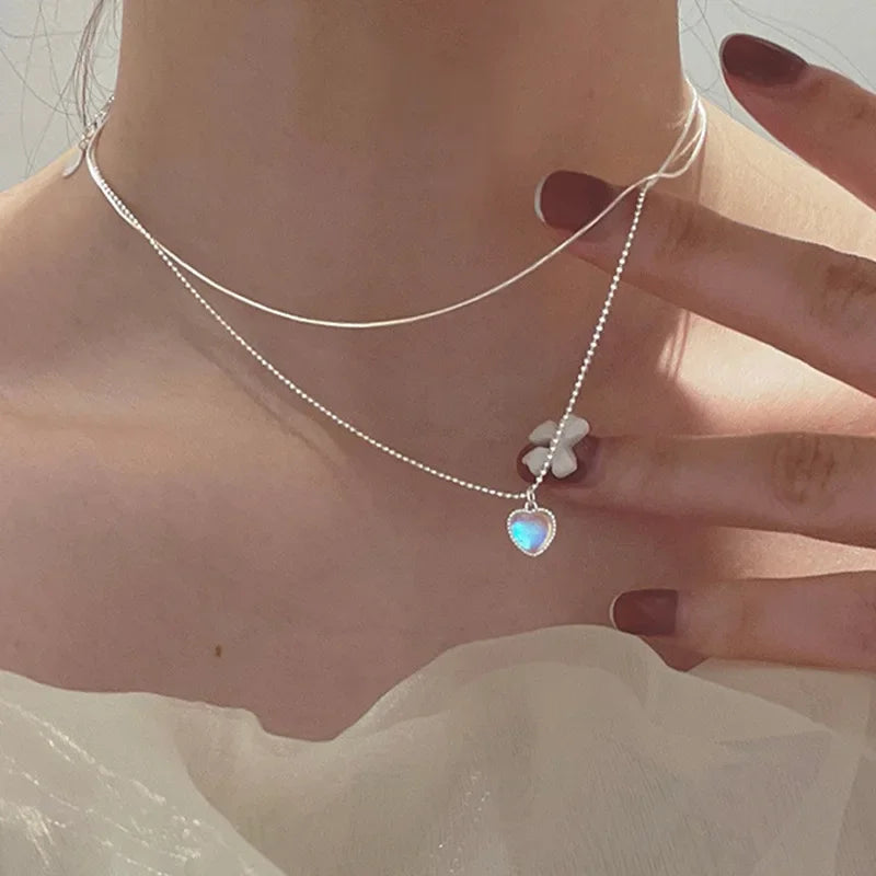 Three-Layer Sterling Silver Necklace