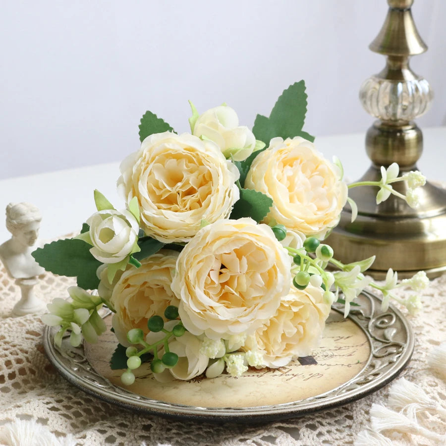 Artificial Rose & Peony Flowers