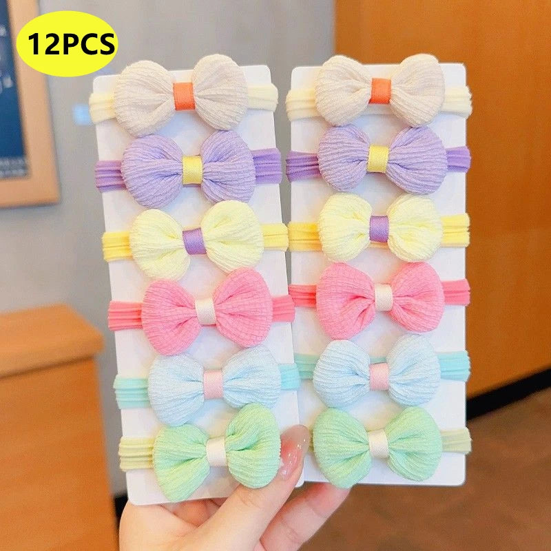 Girls Flower Elastic Hair Bands Set