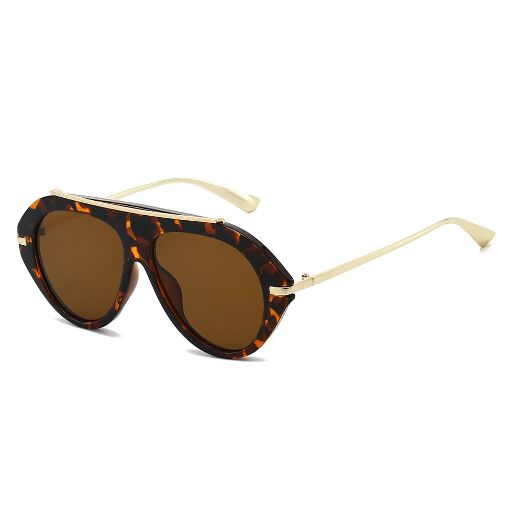 Women's Oversized Oval Gradient Sunglasses