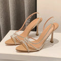 Women's Rhinestone Slingback Pumps