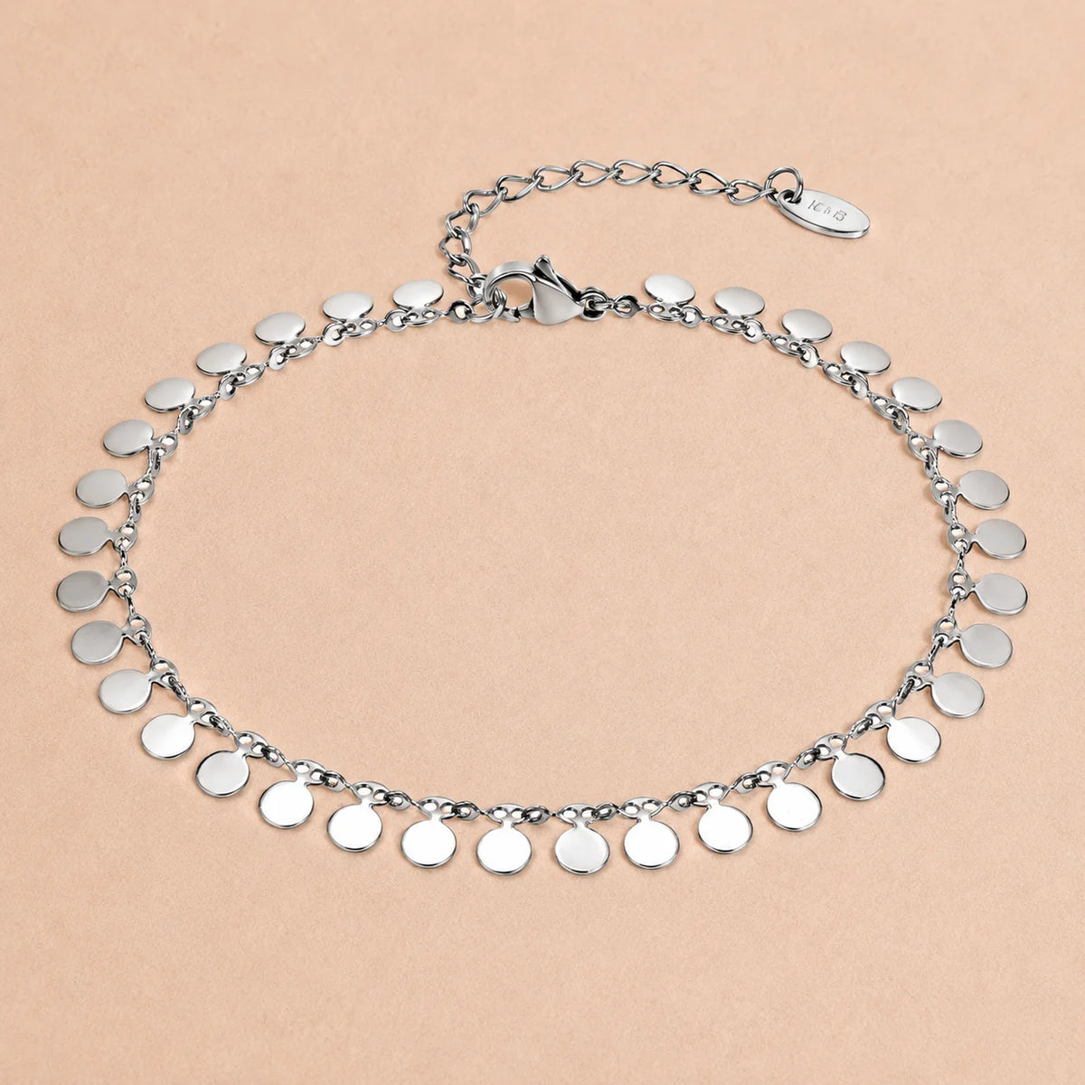 Gold Disc Tassel Anklet