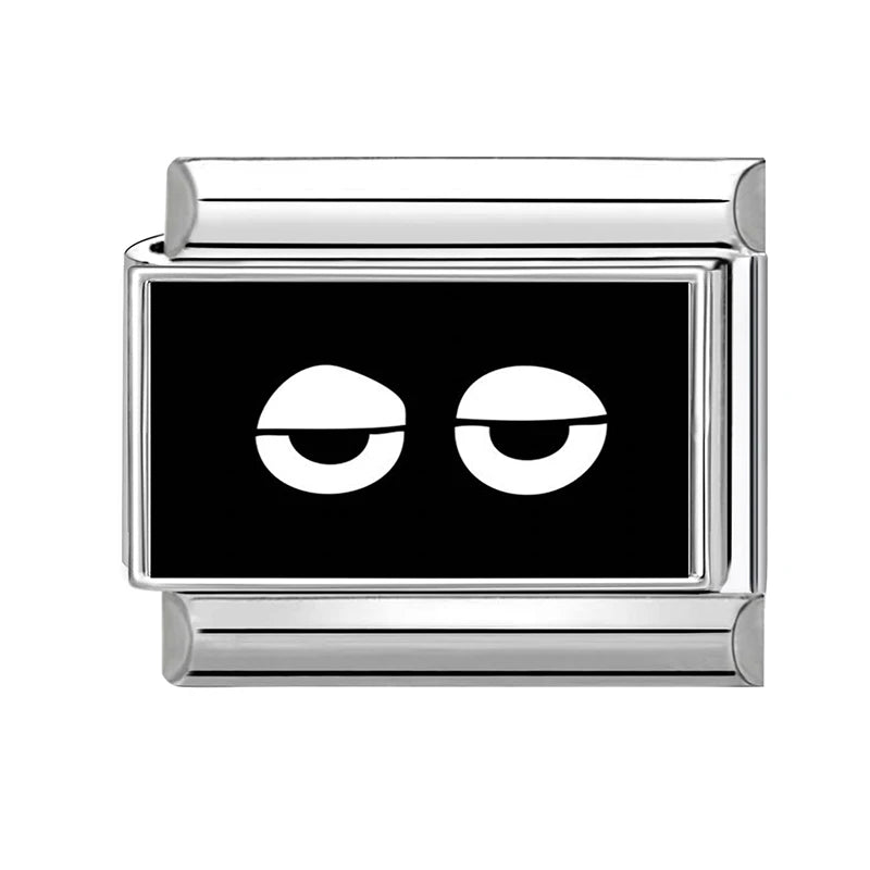 Black Italian Charm Bracelet