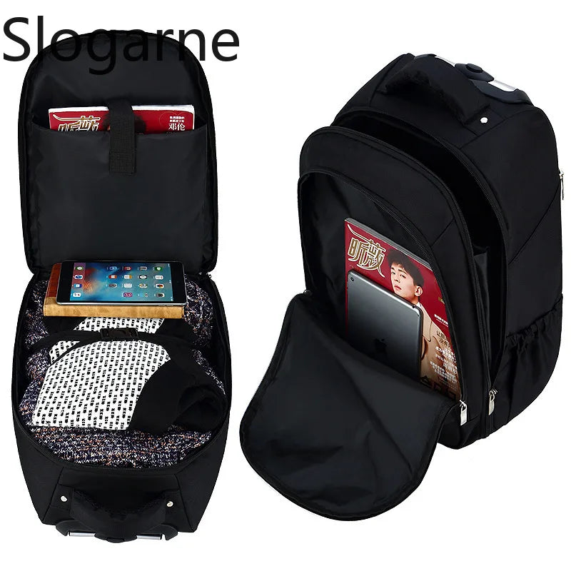 Rolling Backpack with Wheels