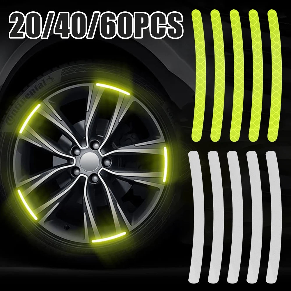 🚗 Reflective Wheel Rim Stripes