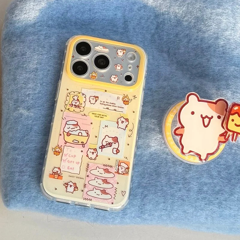 Funny Cartoon Magnetic iPhone Case with Stand