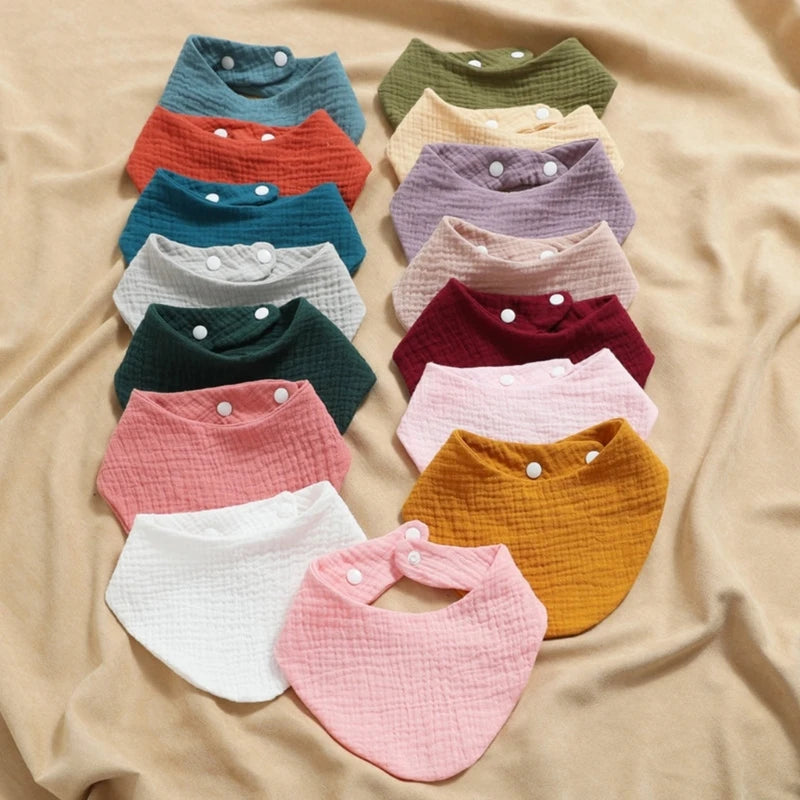 Muslin Baby Bibs & Face Cloths Set