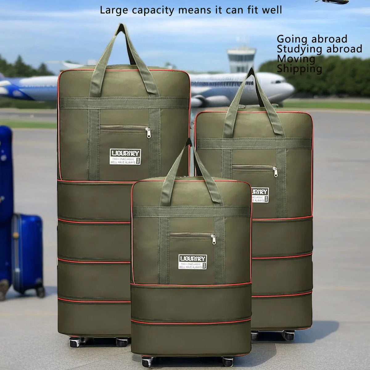 Foldable Rolling Storage Travel Bag