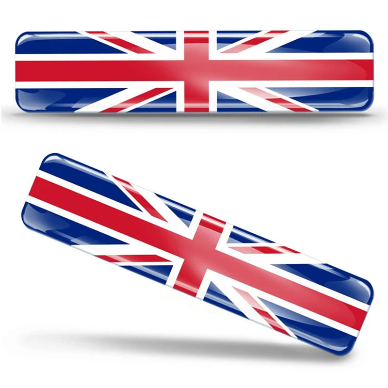 🌍 3D Reflective Flag Sticker