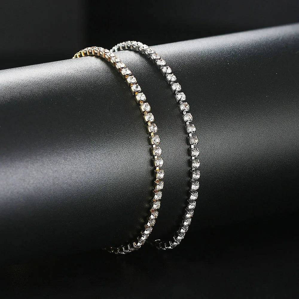 Zircon Tennis Chain Anklet