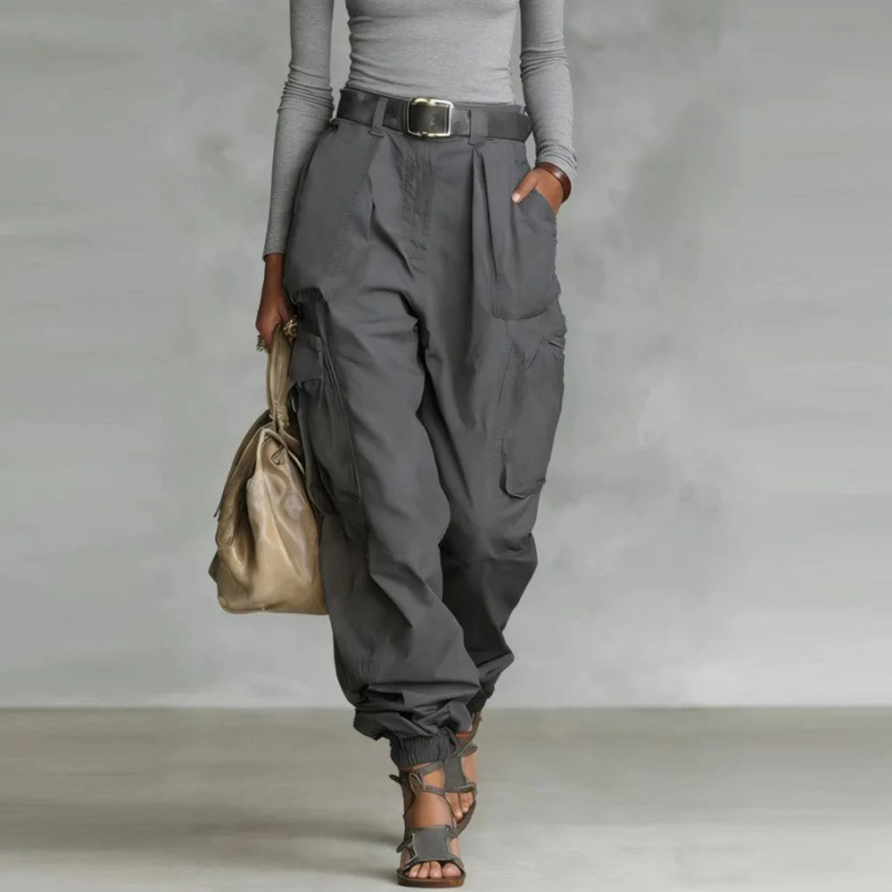 Women's High Waist Cargo Pants