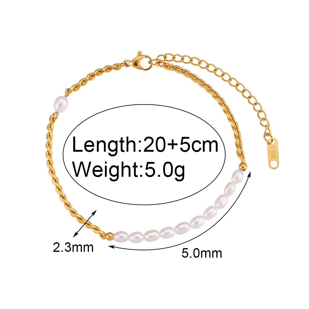 Gold Plated Rope Chain Anklet