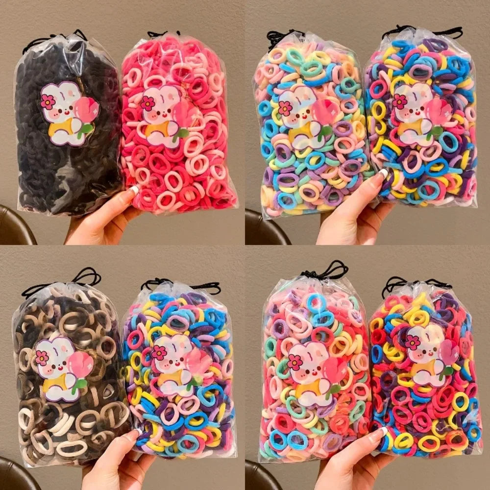 Kids Mini Hair Ties – 100 Pcs