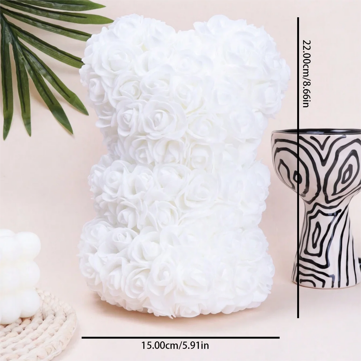 Foam Rose Teddy Bear Bouquet