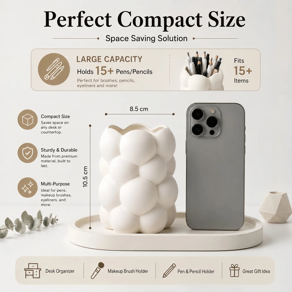 Cloud Makeup Brush Holder
