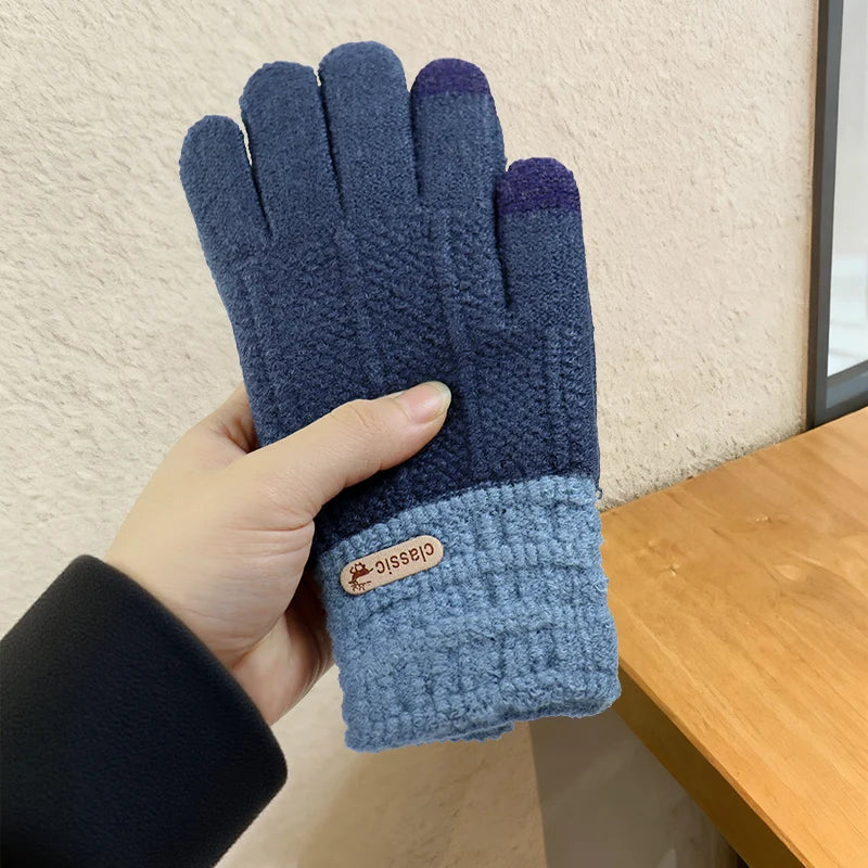 Men's Fleece-Lined Touchscreen Gloves
