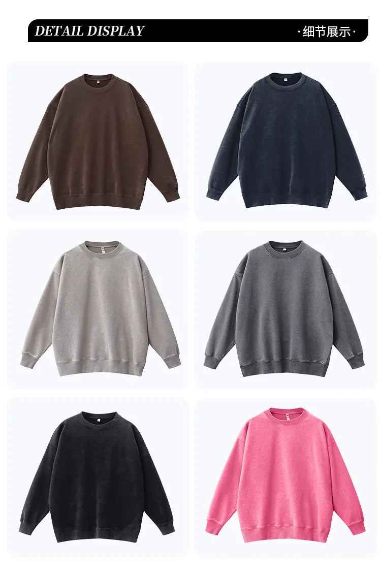 Men's Heavyweight Washed Oversized Hoodie