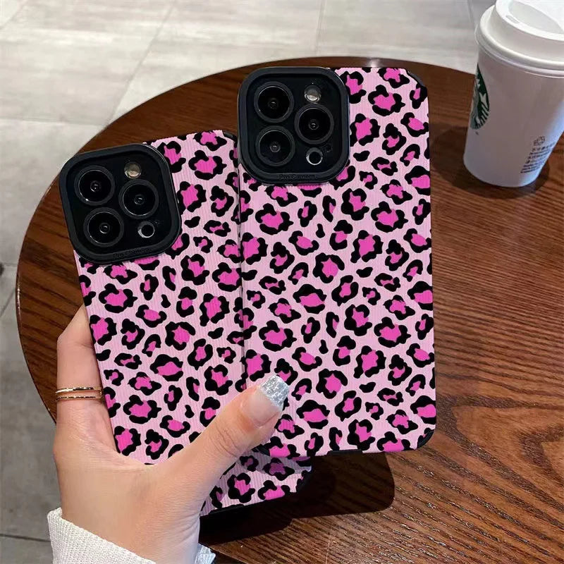 Leopard Print Silicone iPhone Case