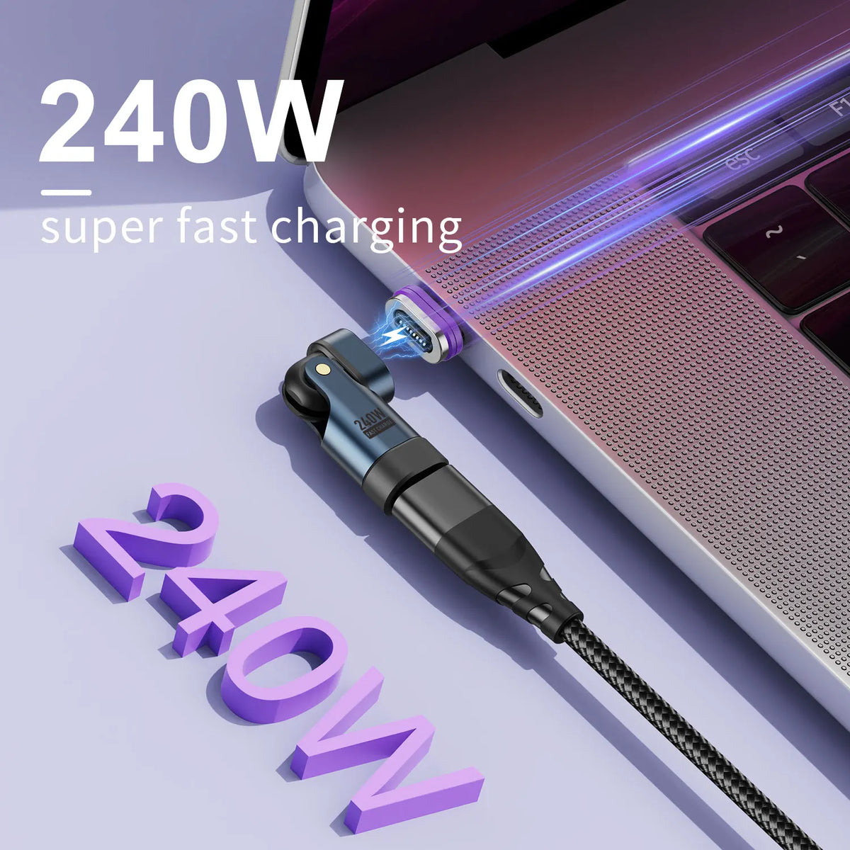 🔌 USLION 240W USB-C Magnetic Adapter