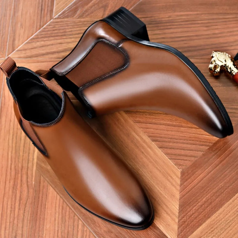 Men's Classic Leather Dress Boots