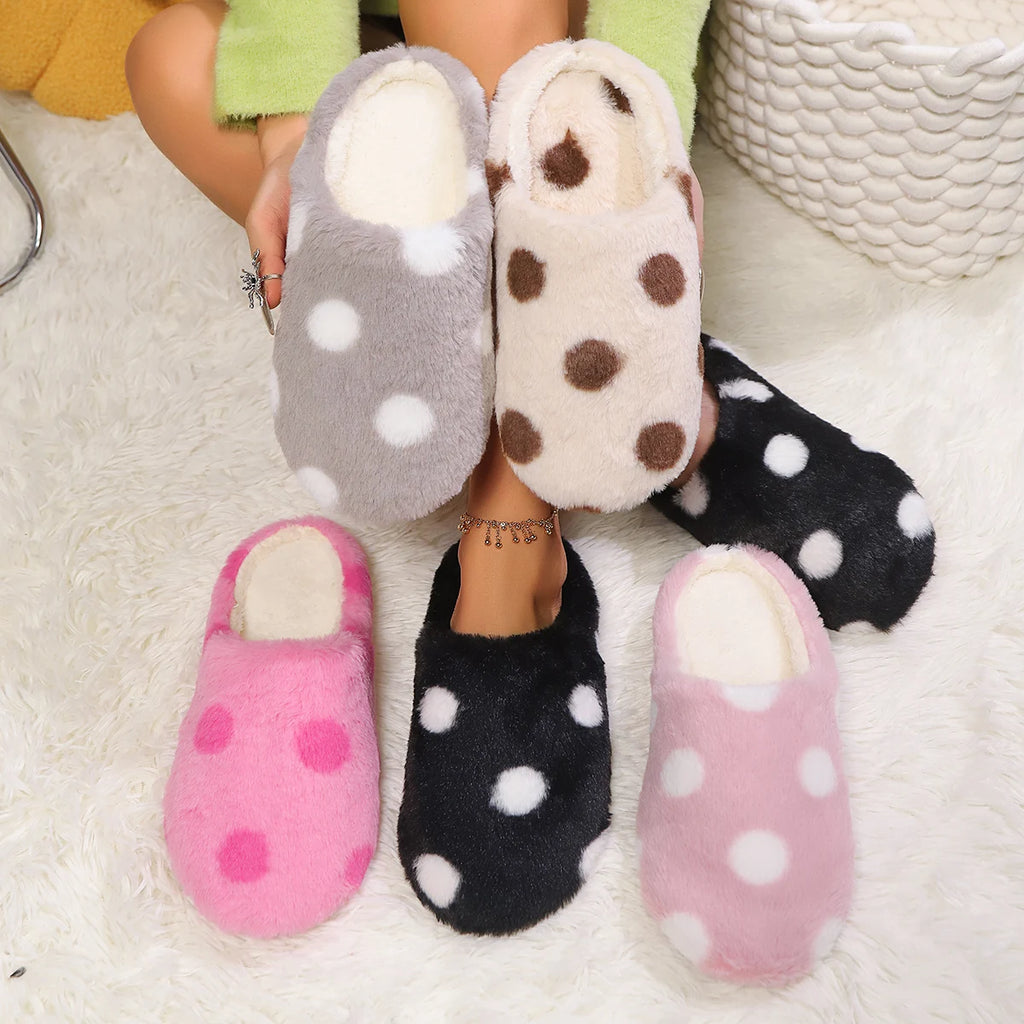 Heart Plush Slippers