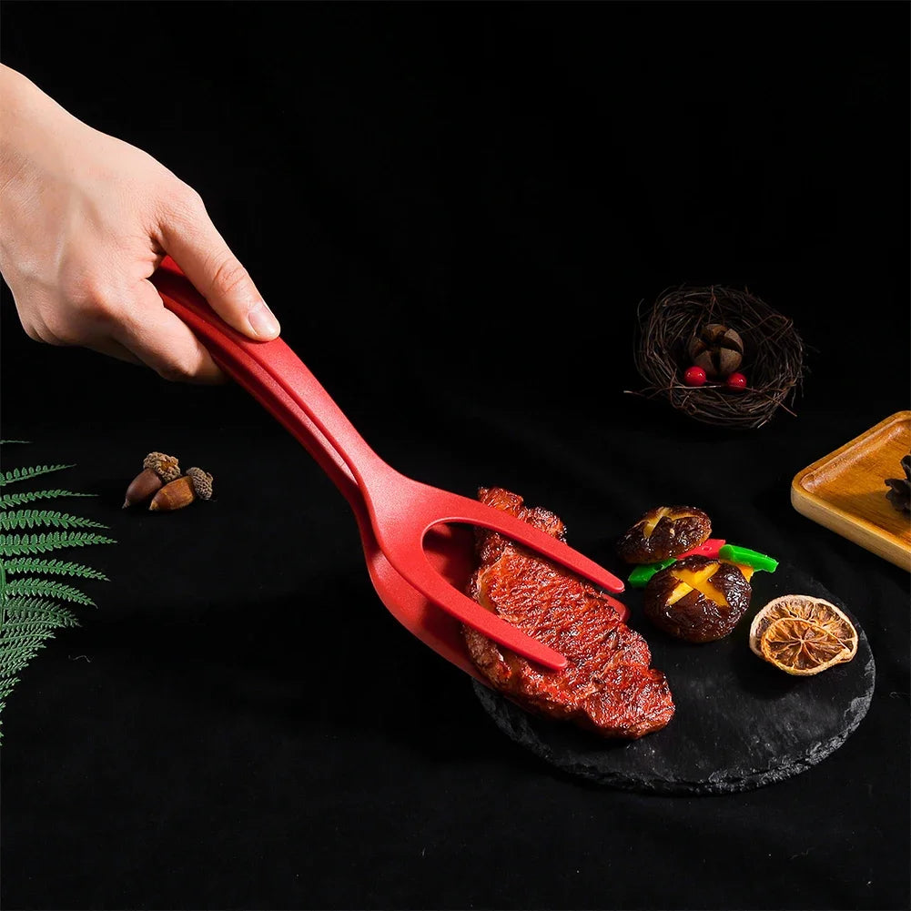 2-in-1 Egg Flipper Spatula Tongs