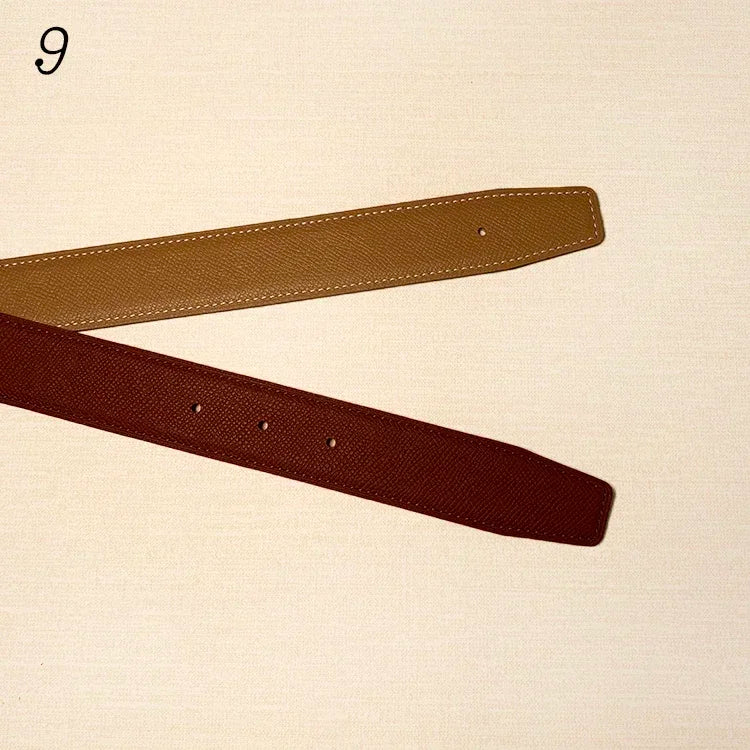Reversible Leather Belt Strap – No Buckle
