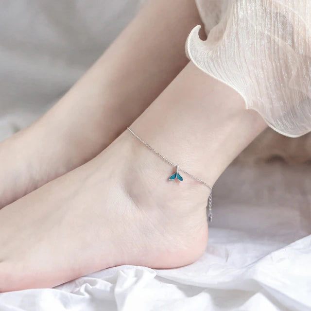 925 Silver Double-Layer Disc Anklet
