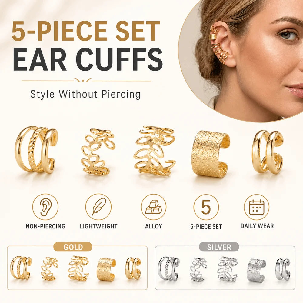 Smooth C-Shape Ear Cuff – No Piercing