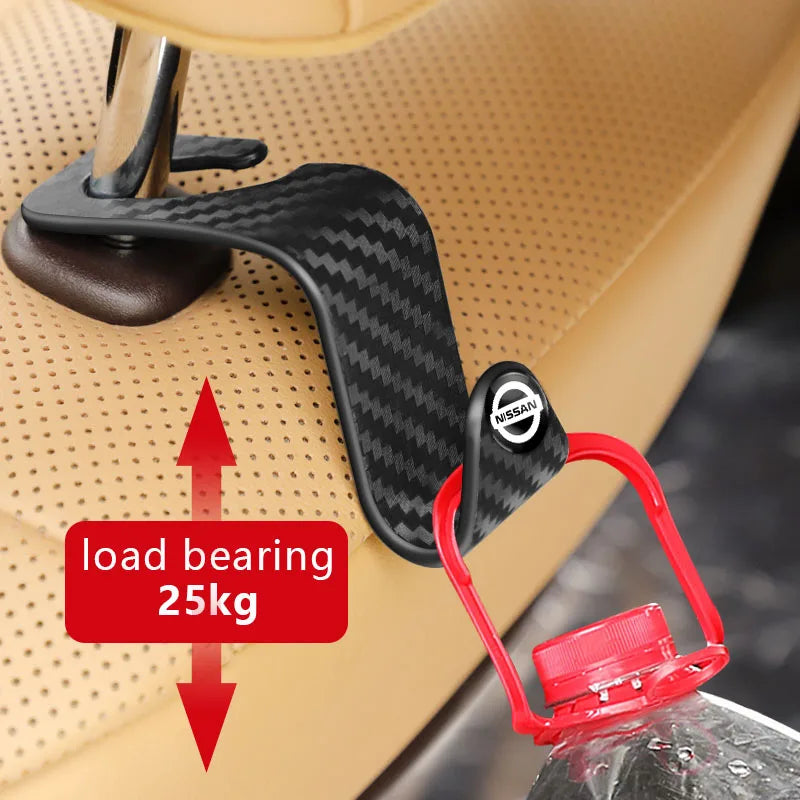 🪝 Car Back Seat Storage Hook & Phone Holder