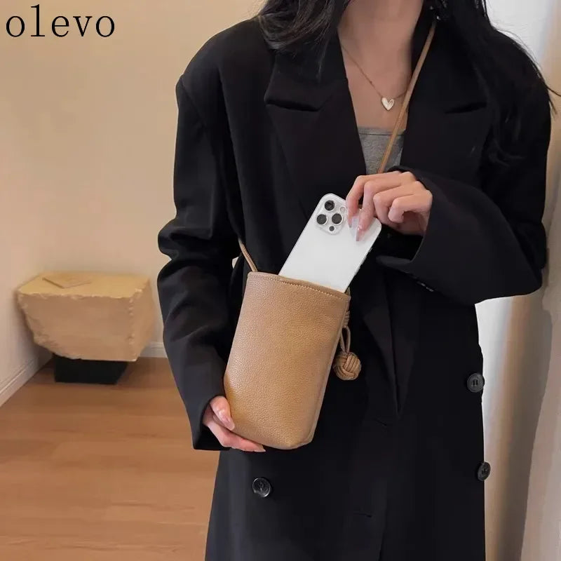 Soft Leather Mini Phone Bag