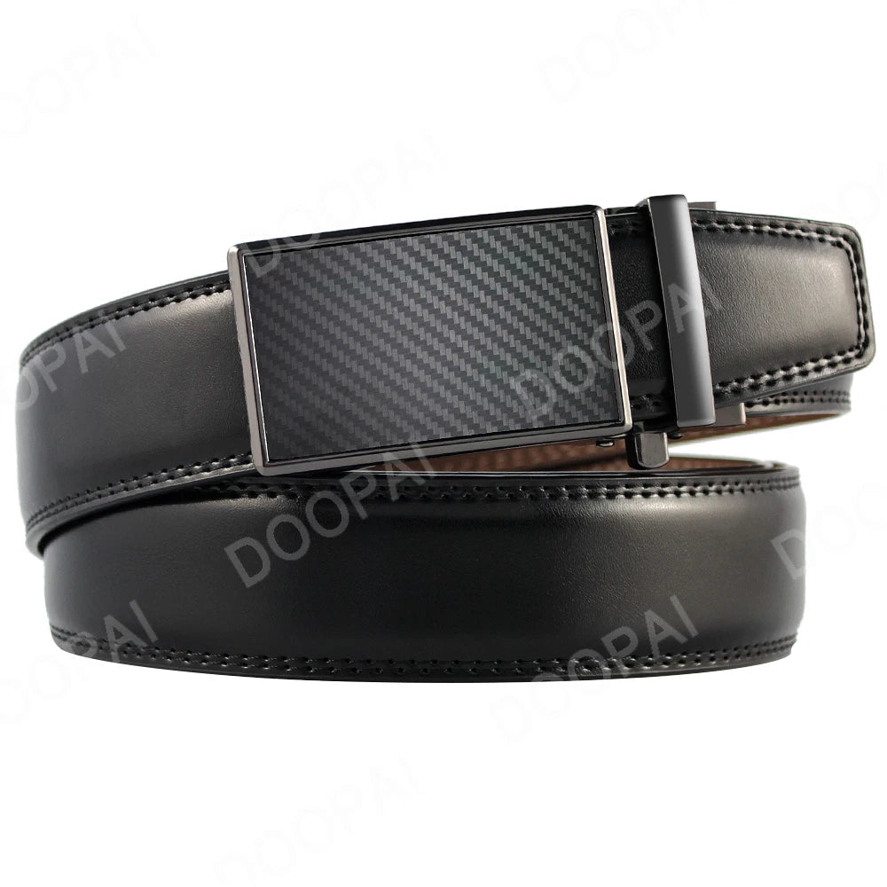 Men's Automatic Leather Ratchet Belt
