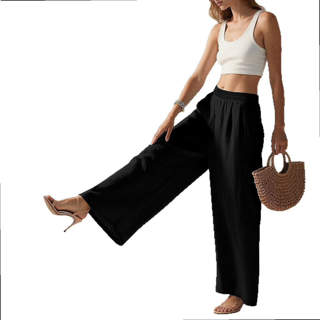 Loose Wide-Leg Lounge Pants