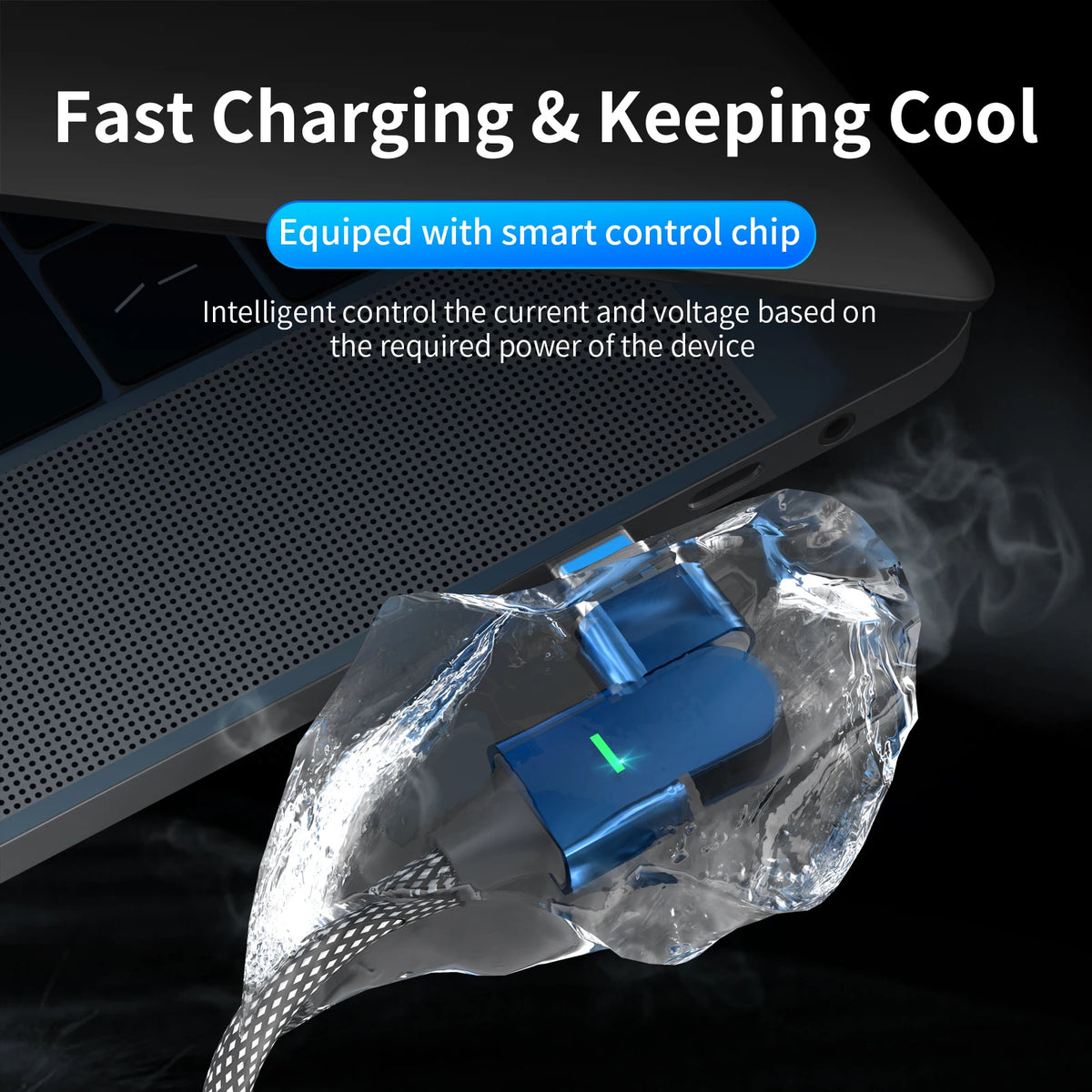 🔄 100W 180° Magnetic Charging Cable