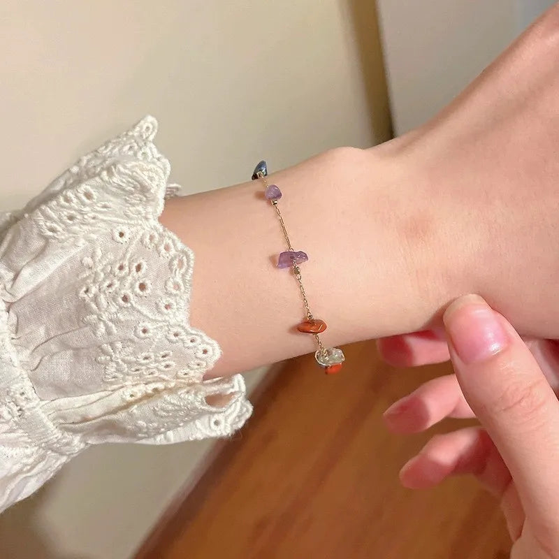 🌸 Zircon Flower Alloy Bracelet
