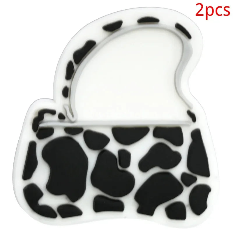 Leopard Print Shoe Buckle Charms