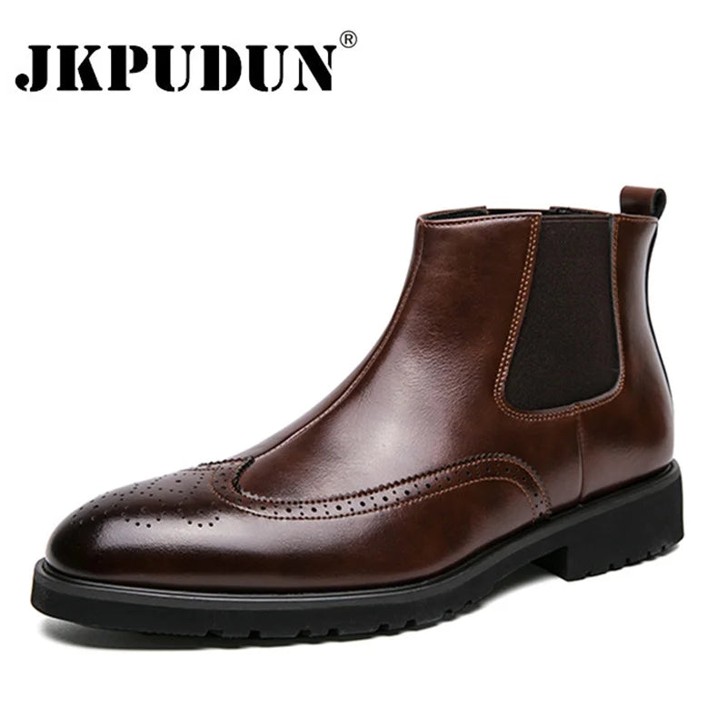Men's Brogue Chelsea Boots