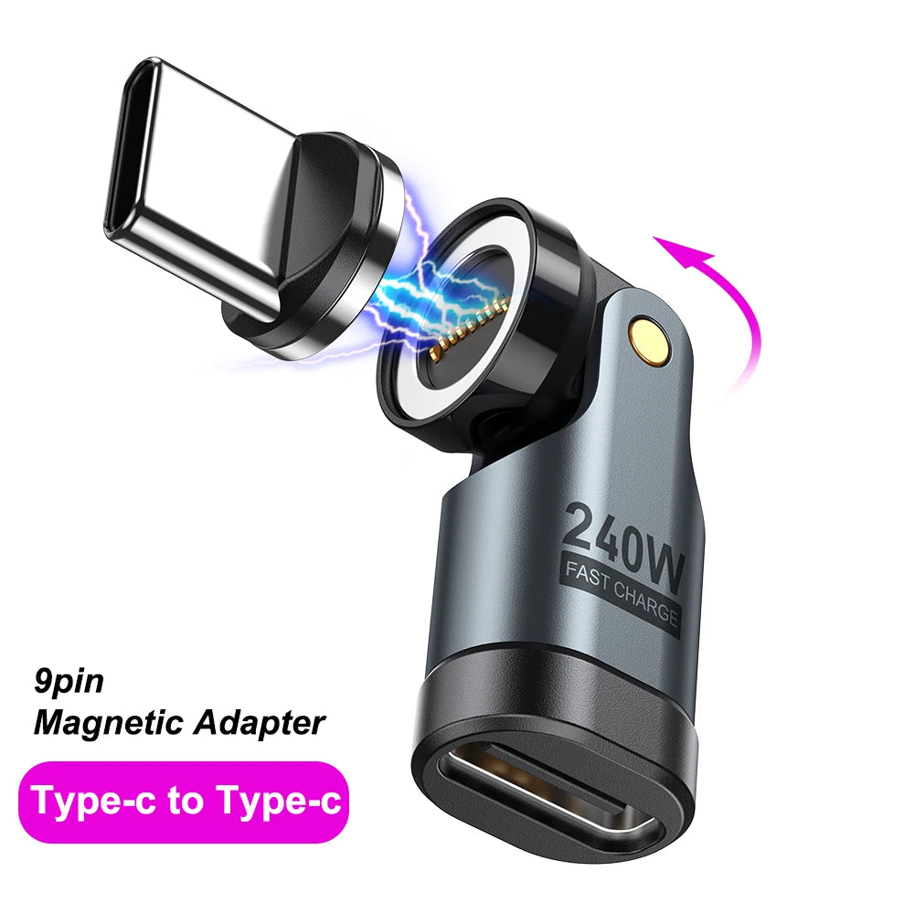 🔄 AUFU 240W Magnetic OTG Adapter