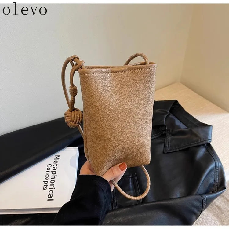 Soft Leather Mini Phone Bag