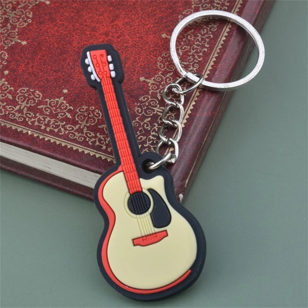 Silicone Music Instrument Keychain