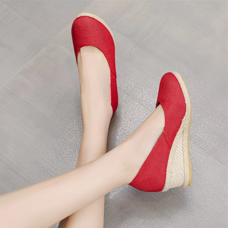 Women's Wedge Espadrille Pumps