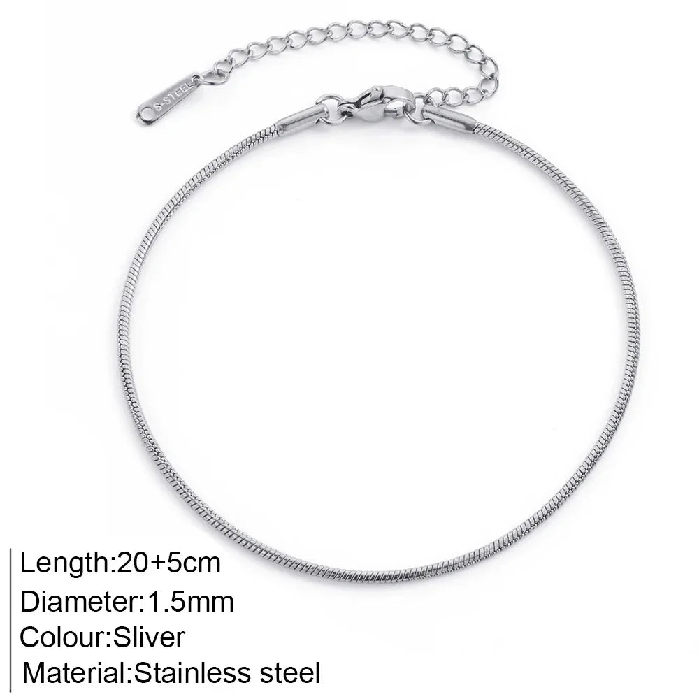 ✨ Stainless Steel Beach Anklet Jewelry