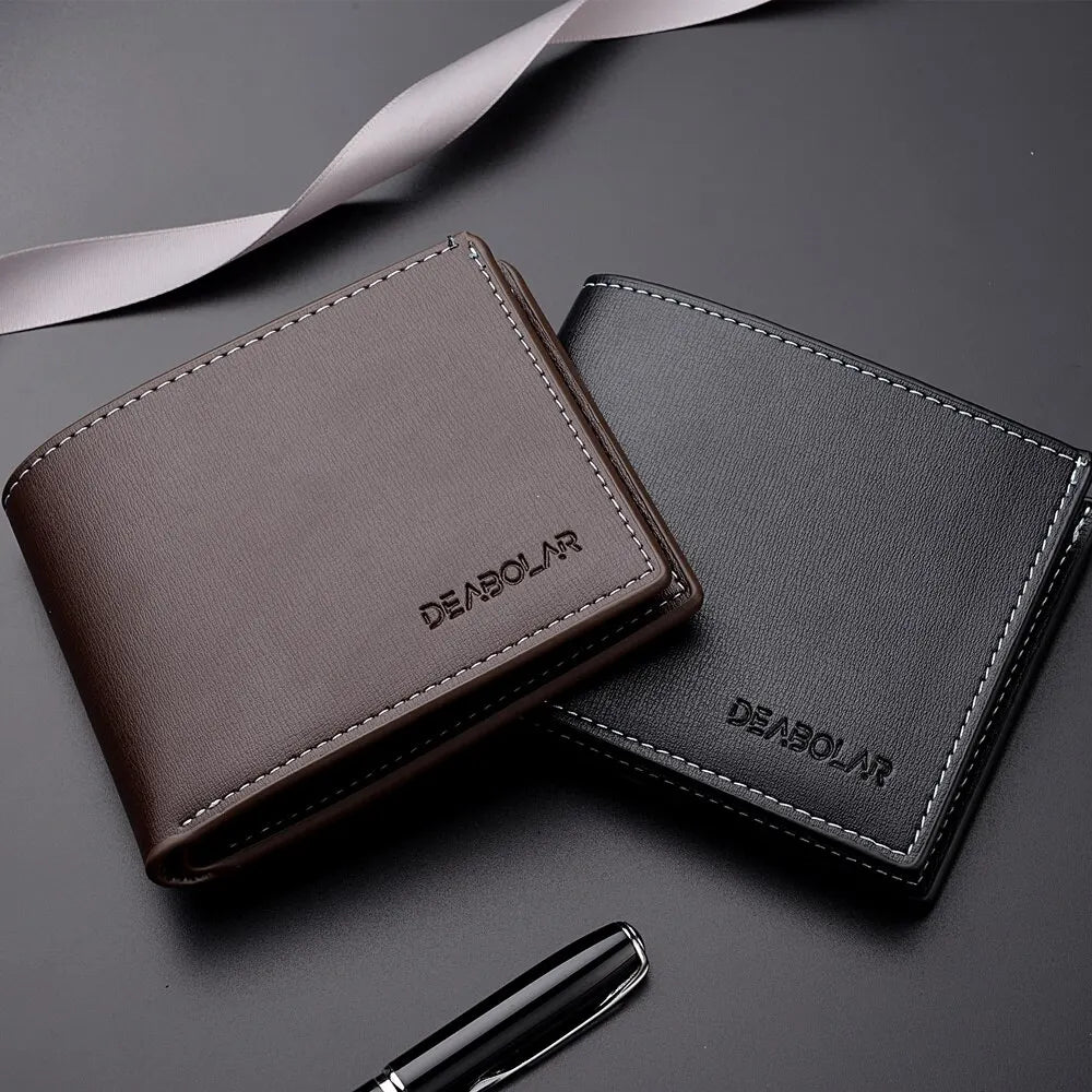 Men's Slim PU Leather Wallet